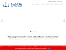 Tablet Screenshot of njordoffshore.com